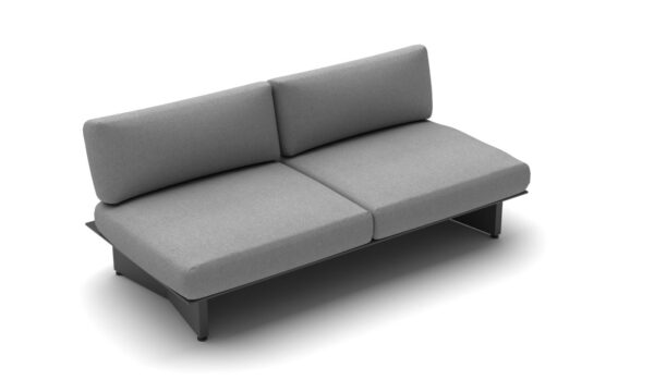 Jati&Kebon Arbon 2 személyes szófa, prémium alumínium kerti bútorok, Sunbrella párnákkal