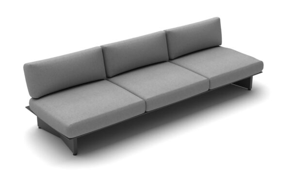 Jati&Kebon Arbon 2 személyes szófa, prémium alumínium kerti bútorok, Sunbrella párnákkal