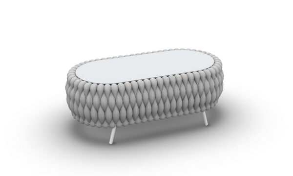 Fortuna kávézóasztal vastag fonással