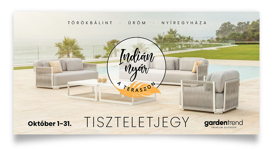 Tiszteletjegy - Indián nyár a teraszon