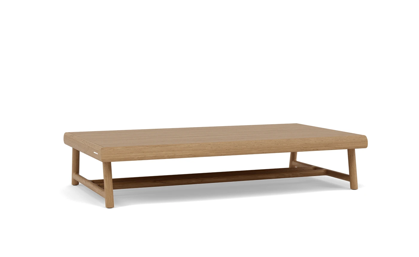 Manutti Muyu kerti kávézóasztal teakfából