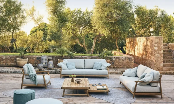 Manutti Muyu kerti ülőgarnitúra teakfából