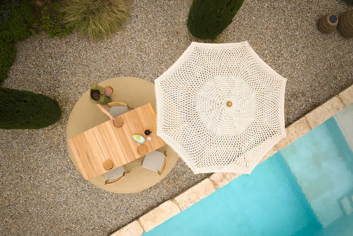 Jardinico Attitude Collection Macramé napernyő felülnézete